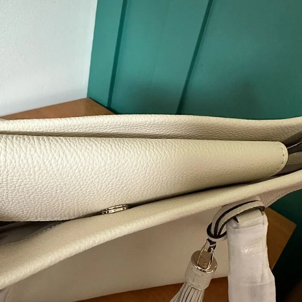 Kate Spade Naomi Tote in Pebbled Leather Soft Limestone Off White